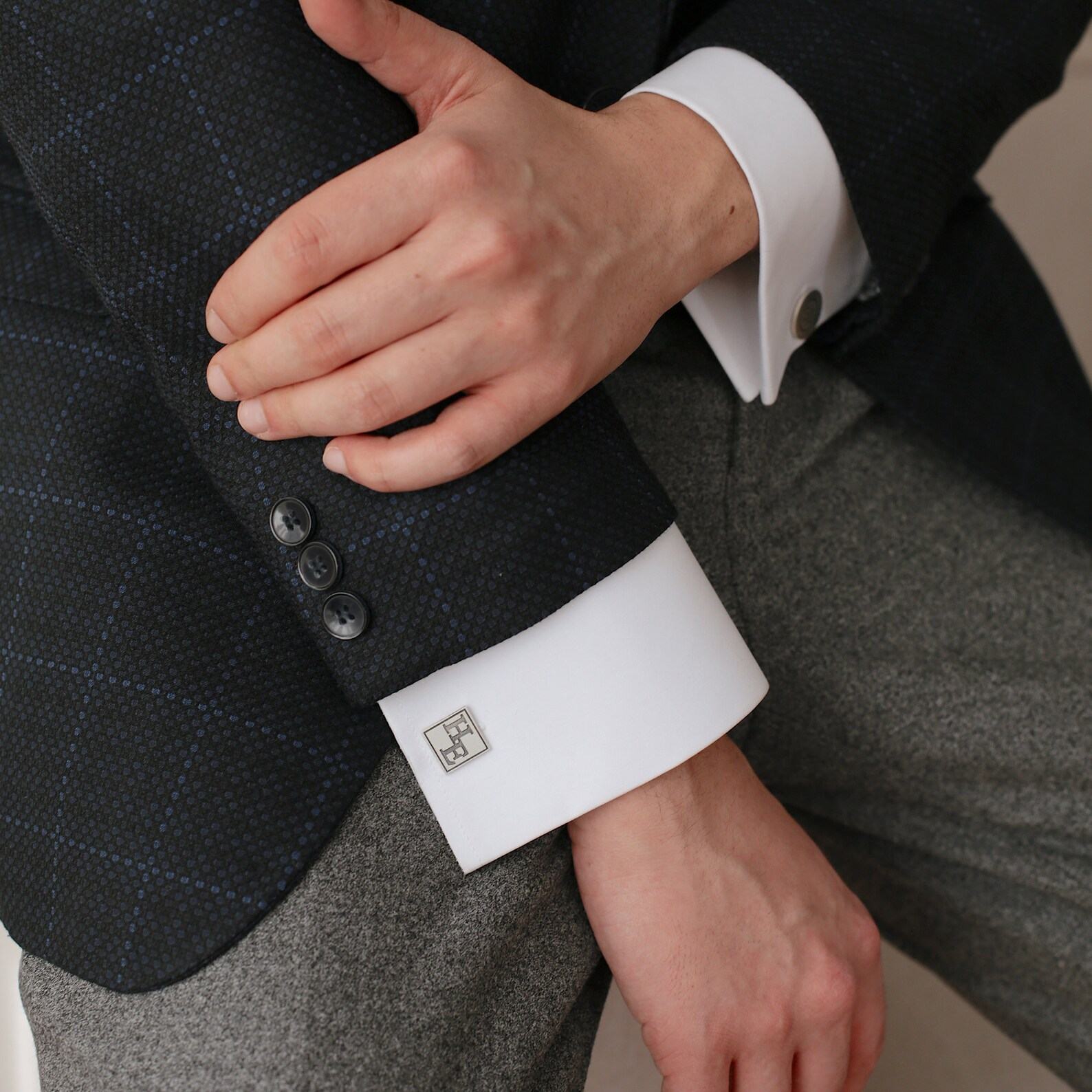 Personalized Cufflinks Elevate Your Style with Custom Initials