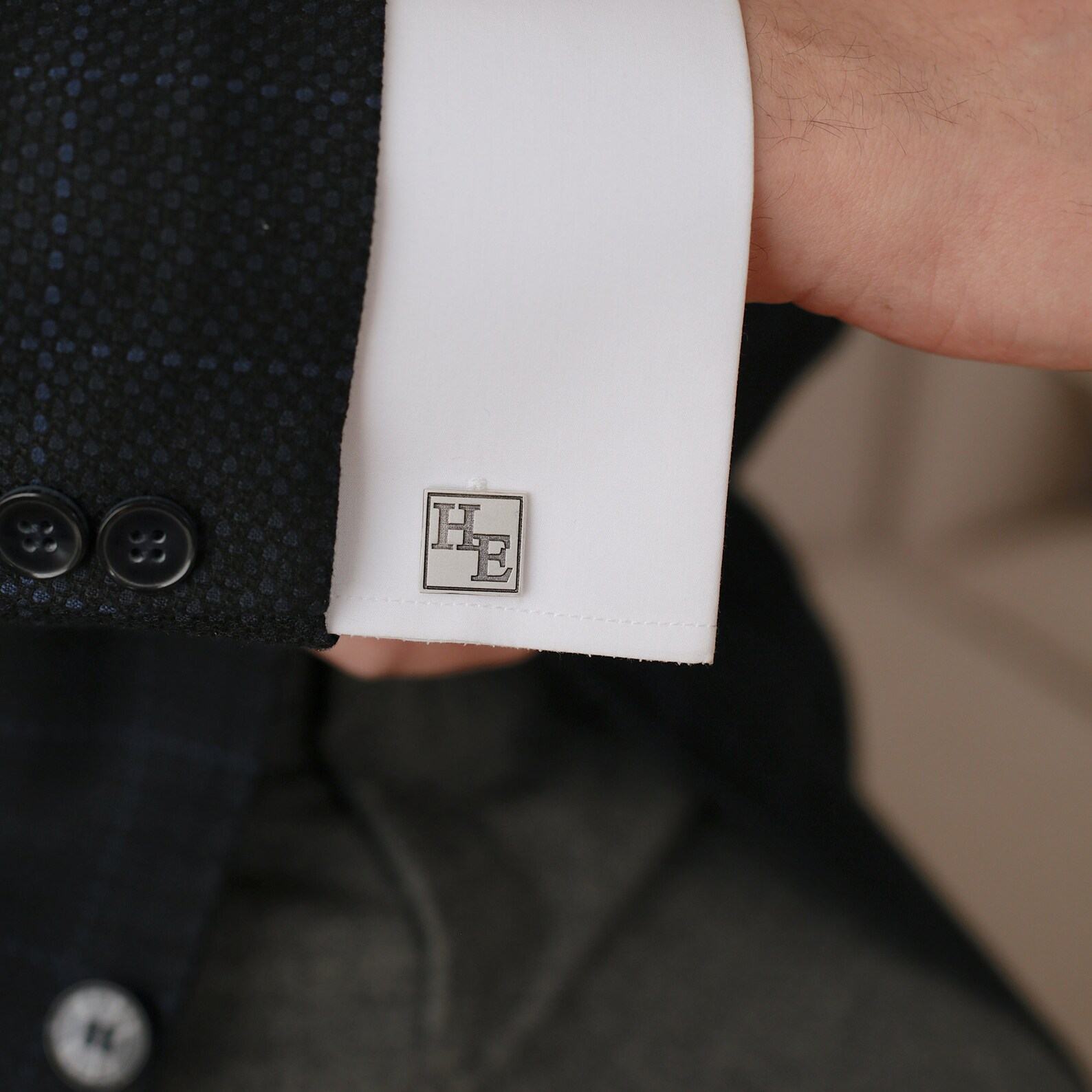 Personalized Cufflinks Elevate Your Style with Custom Initials