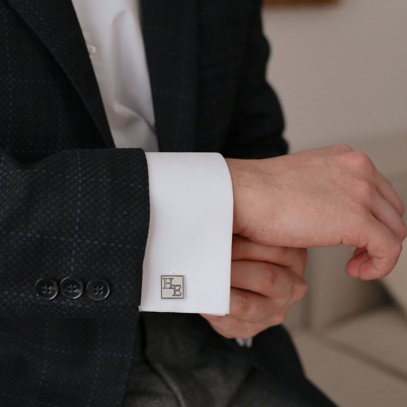 Personalized Cufflinks Elevate Your Style with Custom Initials