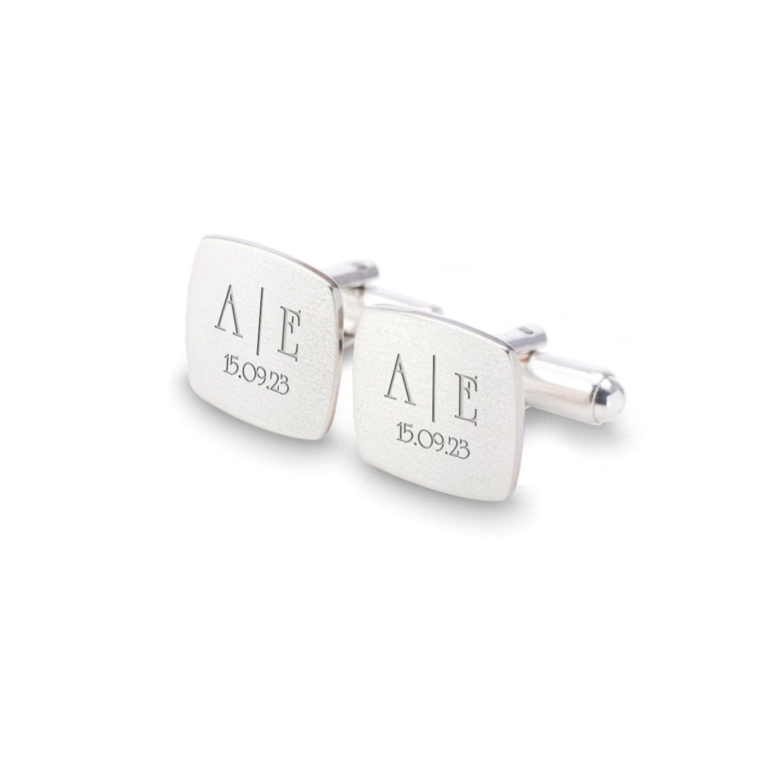 Personalized Cufflinks for the Groom A Timeless Keepsake from the Bride