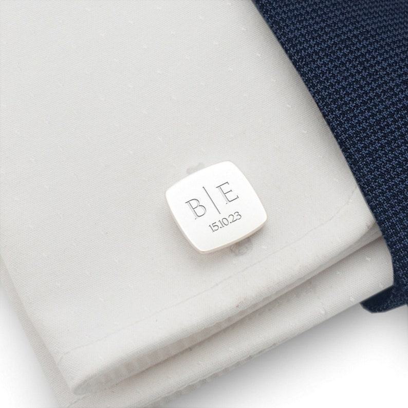 Personalized Cufflinks for the Groom A Timeless Keepsake from the Bride