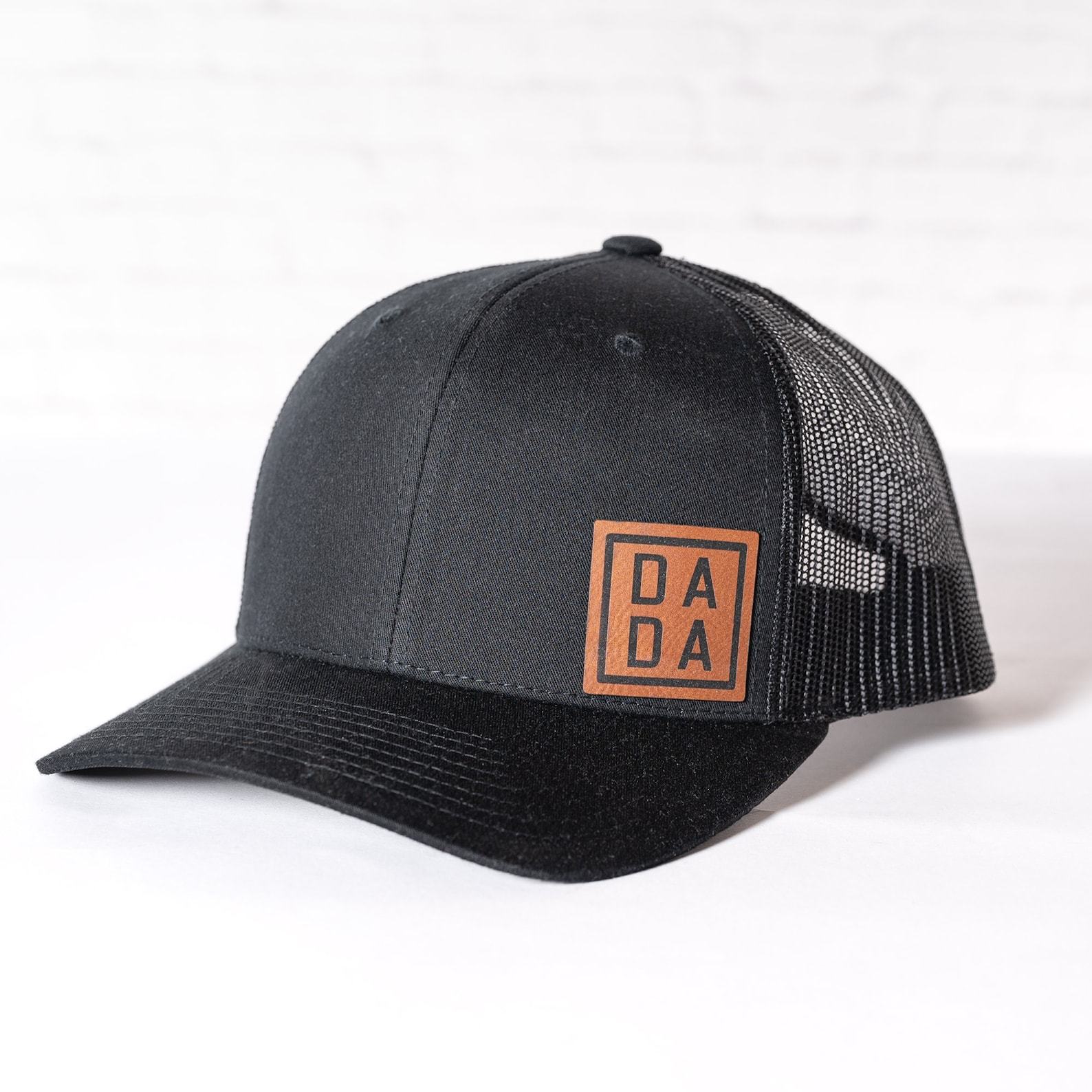 Personalized Dad Hats Embroidered PU Leather Patch Caps for the Best Dads