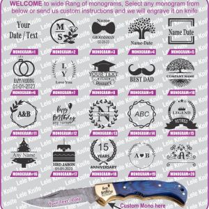 Personalized Damascus Steel Folding Knife The Ultimate Groomsman, Anniversary, or Boyfriend Item