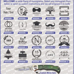 Personalized Damascus Steel Pocket Knife A Timeless Item for Special Occasions