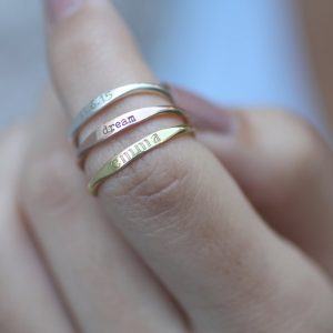 Personalized Delicate Name Ring A Cherished Keepsake for Bridesmaids, Mothers, and Loved Ones