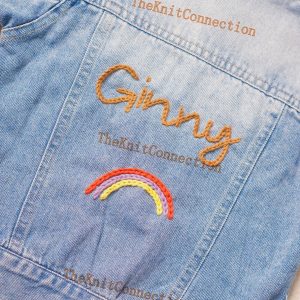 Personalized Denim Jacket Embroidered Name, Interesting  Baby Shower or Birthday Item