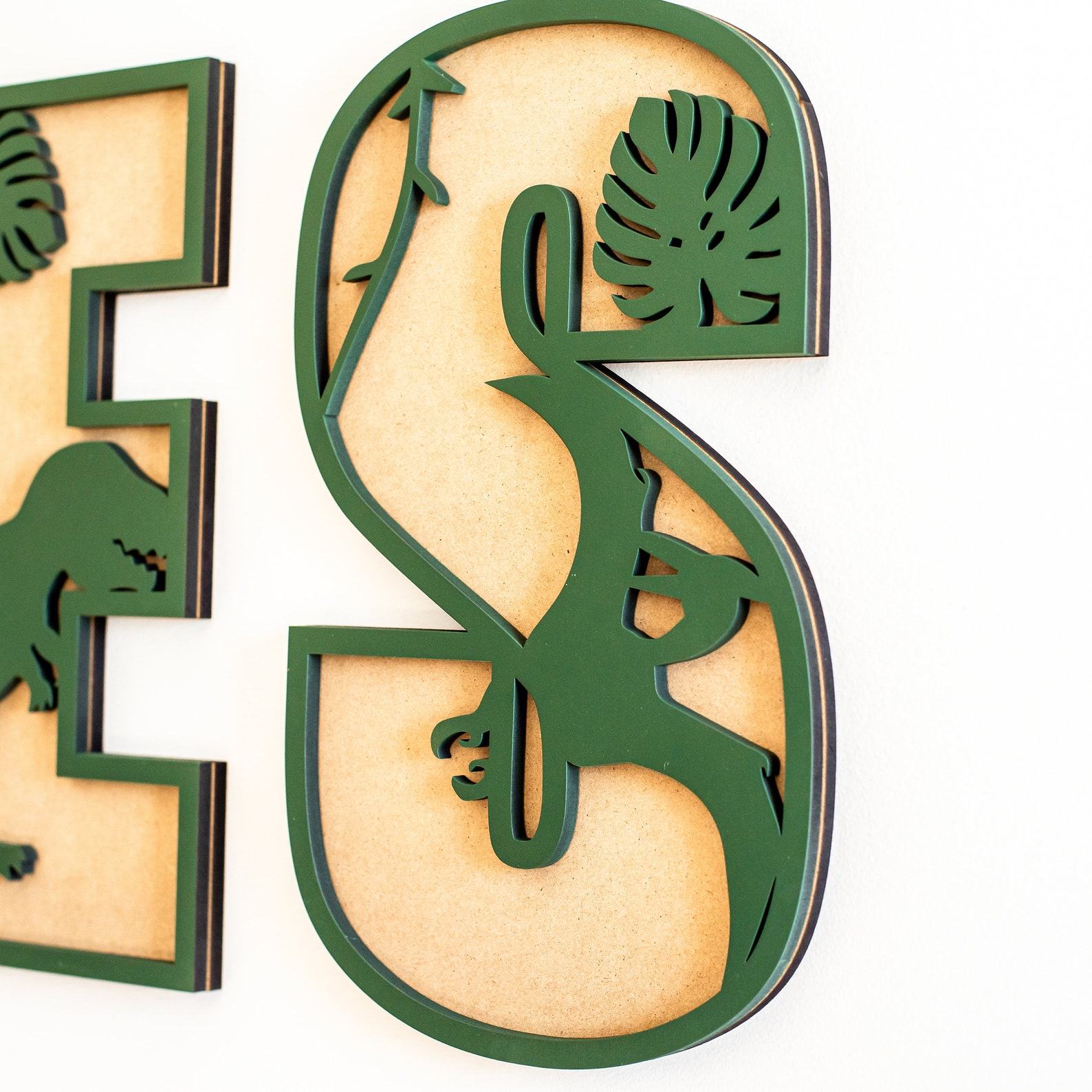 Personalized Dinosaur Name Sign A Roaring Addition to Your Child’s Room