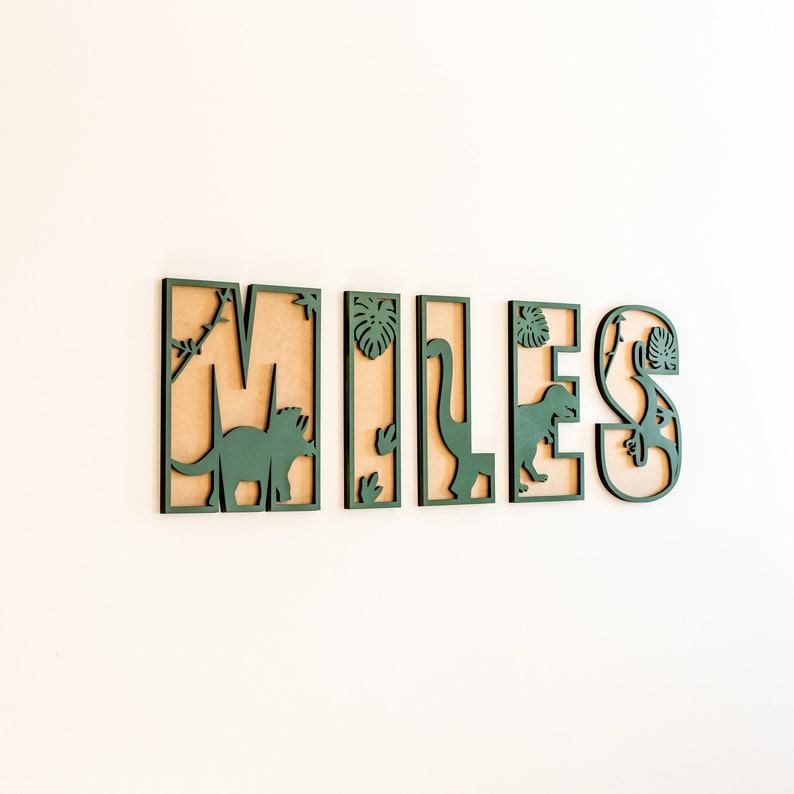 Personalized Dinosaur Name Sign A Roaring Addition to Your Child’s Room