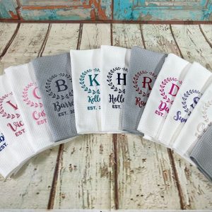 Personalized Dish Towel A Cherished Keepsake for Grandma and Mom