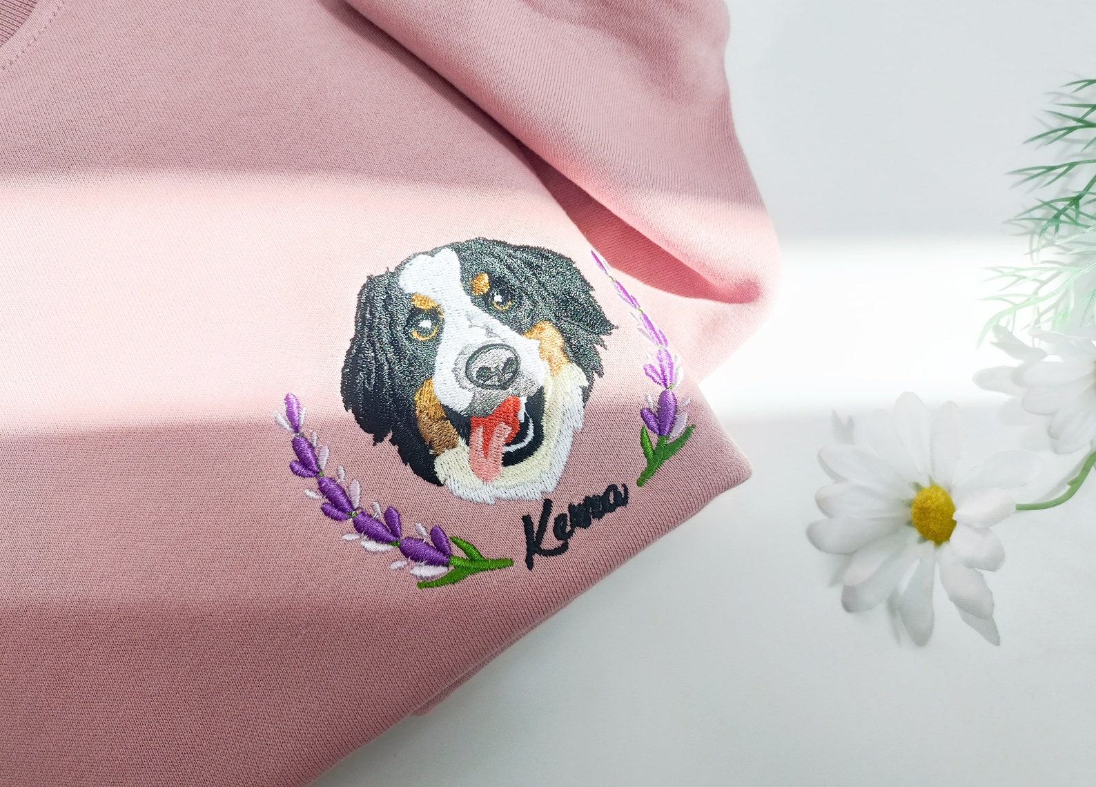 Personalized Dog/Cat Face Embroidered Sweatshirt A Unique Item for Pet Lovers - Image 3