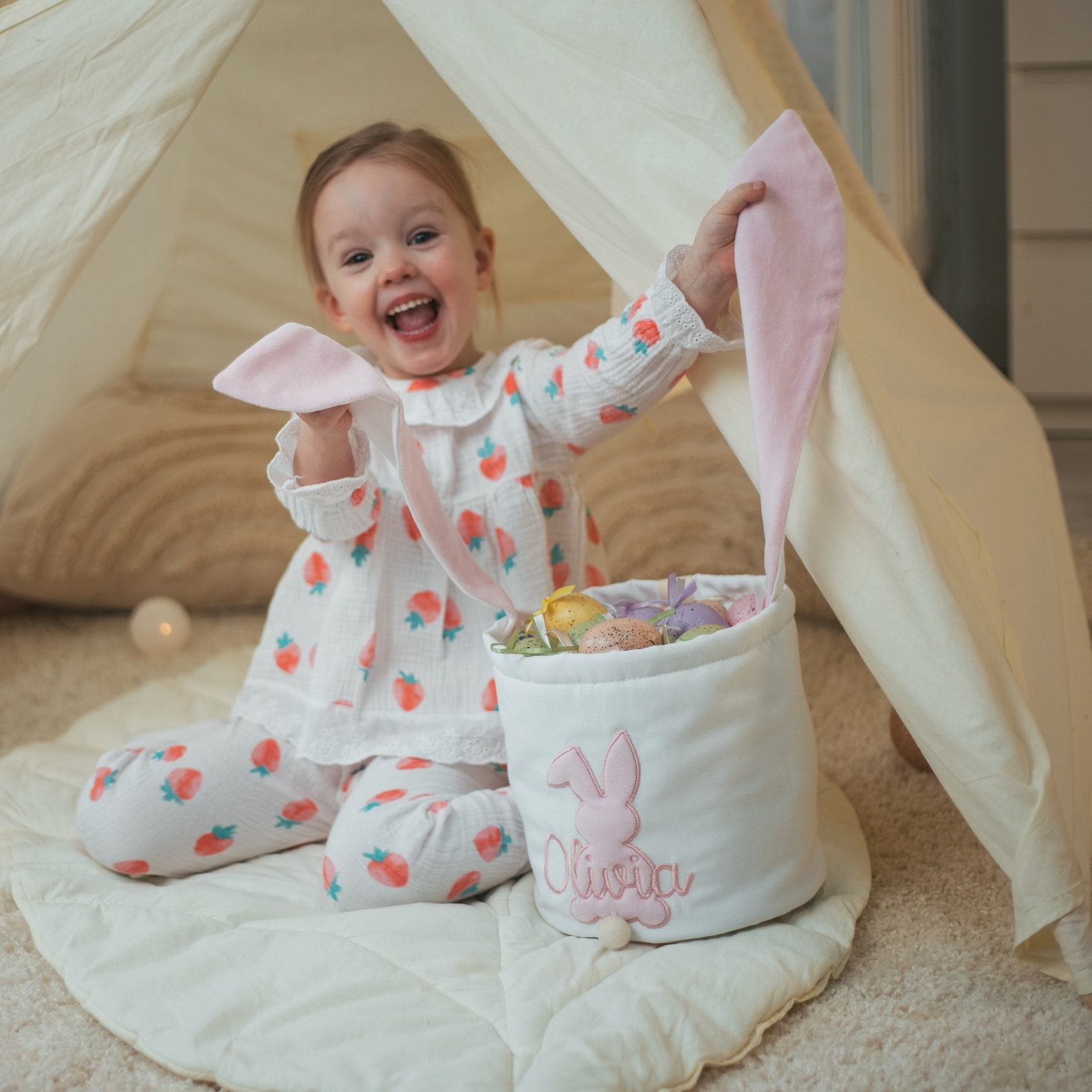 Personalized Easter Basket for Girls – Monogrammed & Unique!