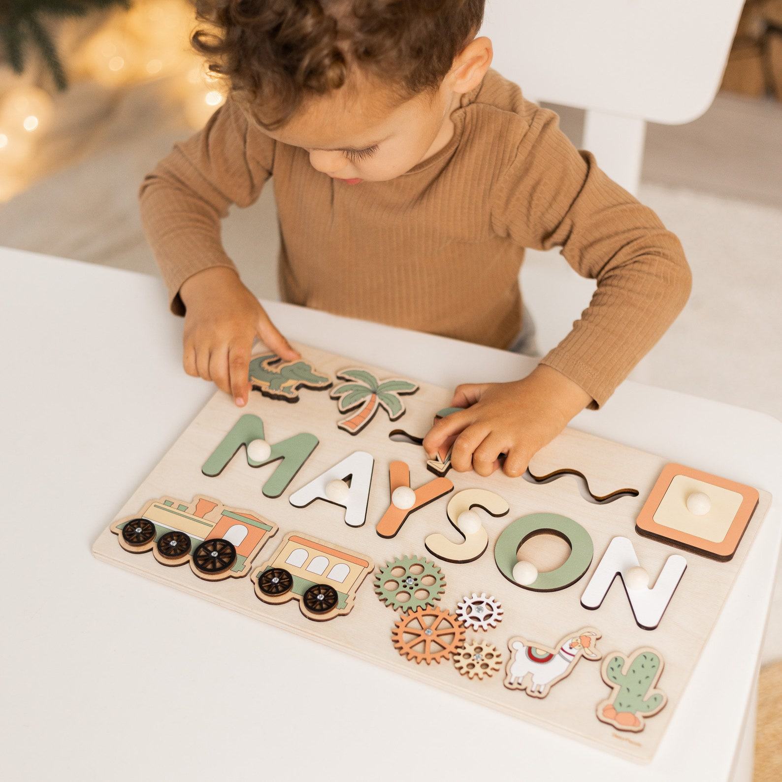 Personalized Easter Busy Board for Toddlers – Montessori Sensory Toy for 2 Year Olds – Baby Girl Present