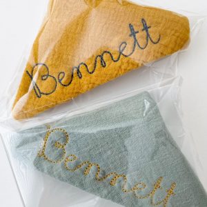 Personalized Embroidered Baby Bib A Cherished Keepsake for Your Little One