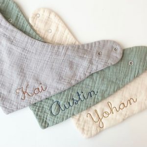 Personalized Embroidered Baby Bib A Cherished Keepsake for Your Little One