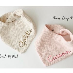 Personalized Embroidered Baby Bib A Cherished Keepsake for Your Little One
