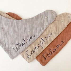 Personalized Embroidered Baby Bib A Cherished Keepsake for Your Little One
