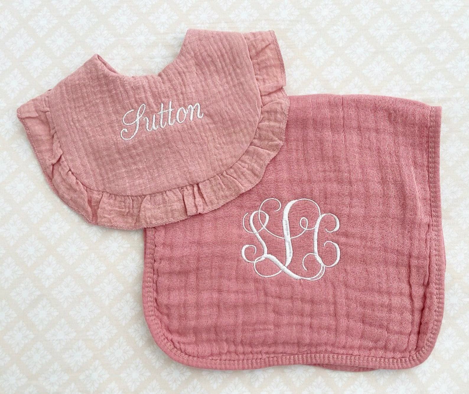 Personalized Embroidered Ruffle Bib A Cherished Keepsake for Your Little Princess - Image 6