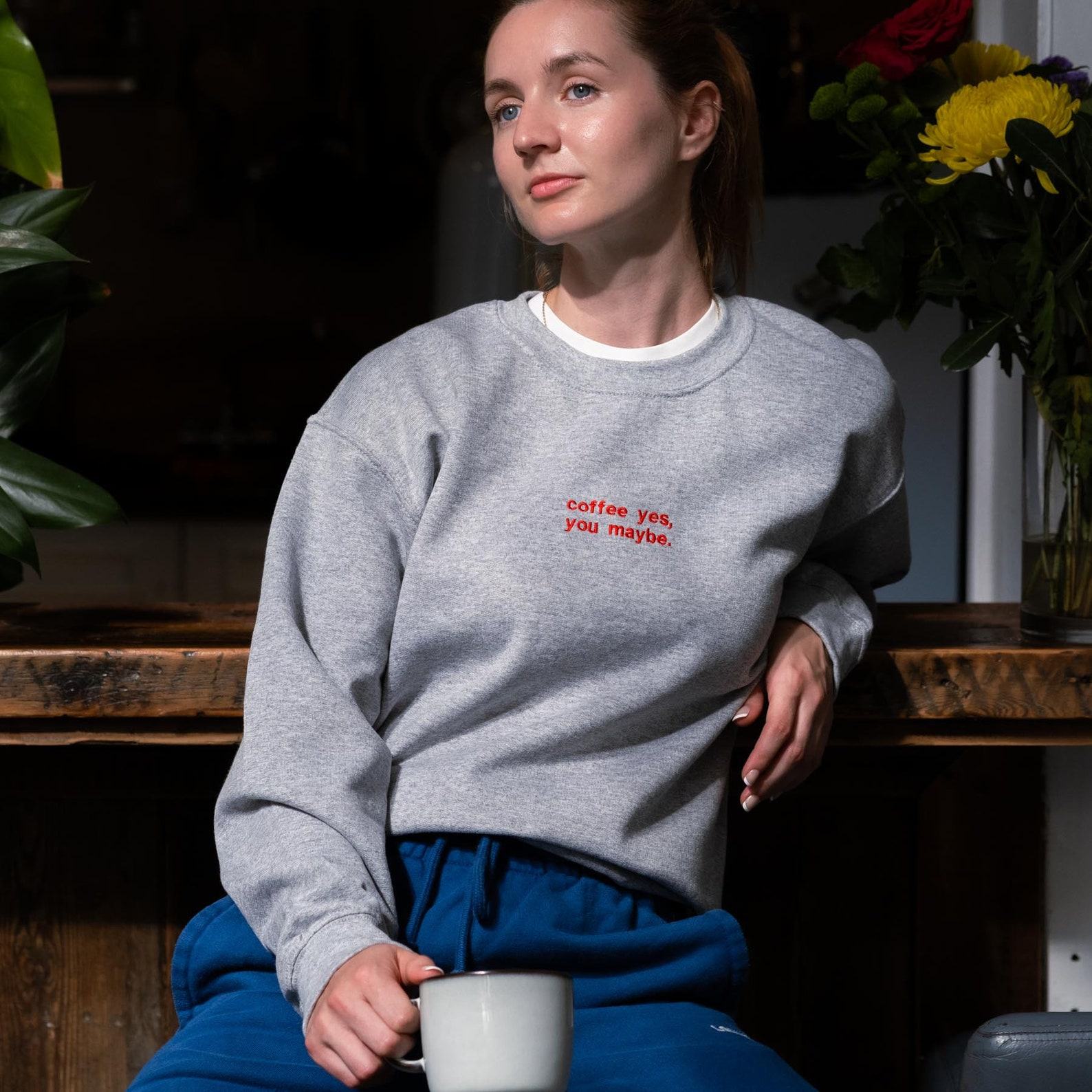 Personalized Embroidered Sweatshirt Create Your Own Cozy, Custom Jumper