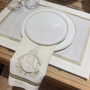 Personalized Embroidered Table Linens Elevate Your Dining Experience with Monogrammed Elegance