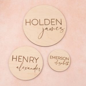 Personalized Engraved Baby Name Sign Capture Precious Moments with a Modern Birth Announcement