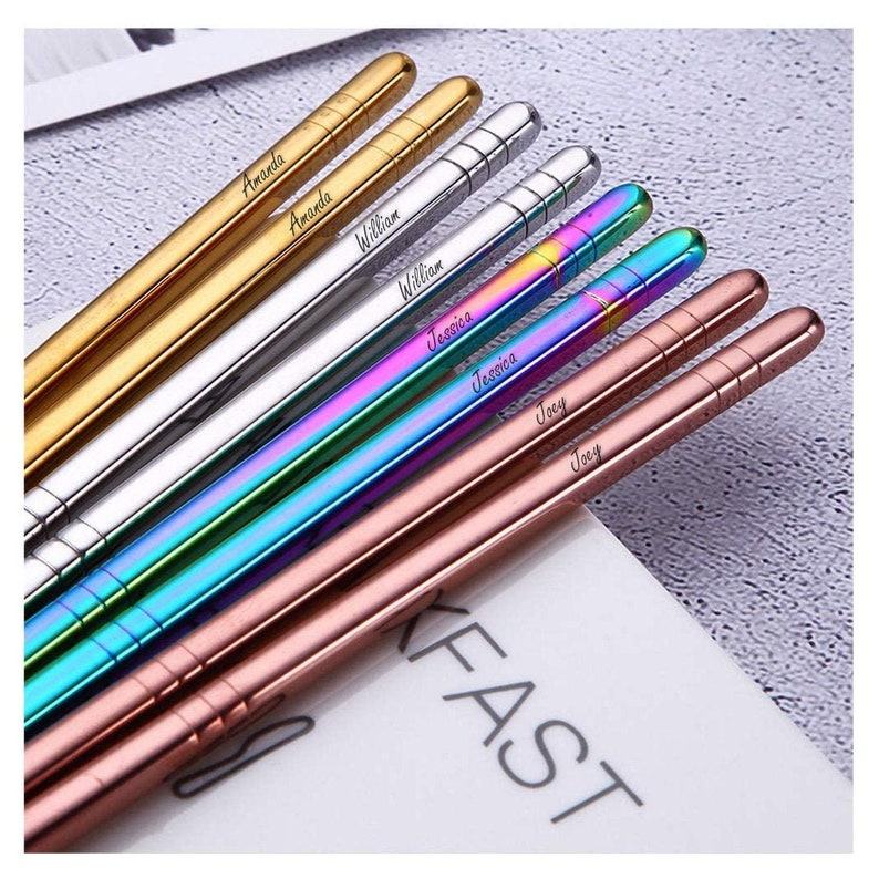 Personalized Engraved Chopsticks Unique Wedding Favors for Bridesmaids and Special Women