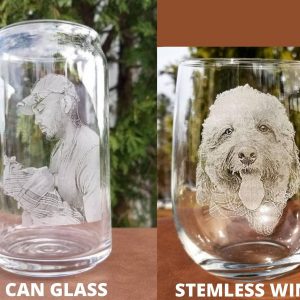 Personalized Etched Picture Rocks Glass A Unique Father’s Day Item