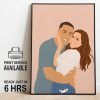 Personalized Faceless Portrait Capture Your Love in a Unique Illustration