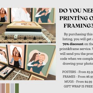 Personalized Faceless Portrait Capture Your Love in a Unique Illustration