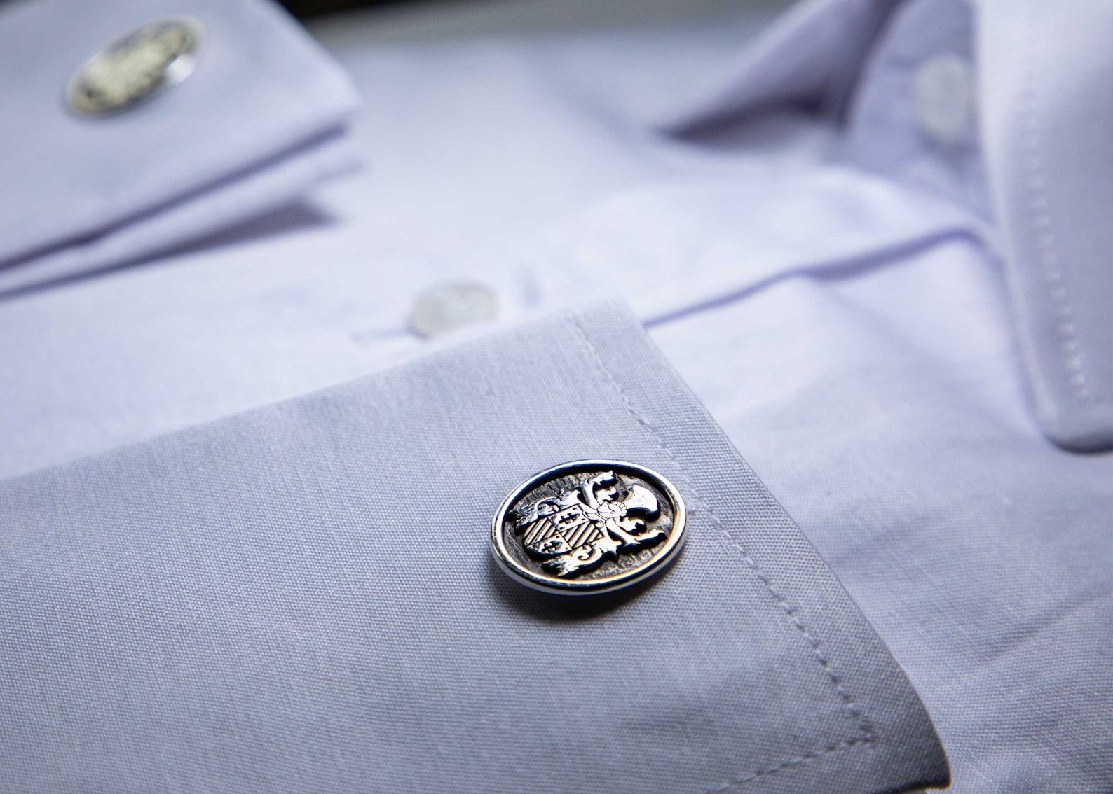 Personalized Family Crest Cufflinks Engrave Your Legacy in Sterling Silver - Image 4