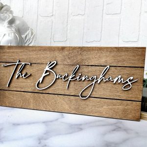 Personalized Family Name Established Sign A Timeless Keepsake for Cherished Memories