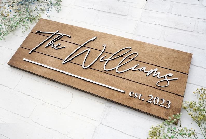 Personalized Family Name Sign A Timeless Keepsake for Your Abode