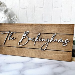 Personalized Family Name Sign A Timeless Keepsake for Your Abode
