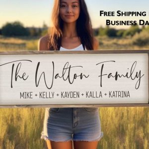 Personalized Family Name Sign A Timeless Treasure to Cherish