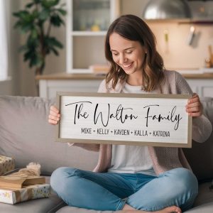 Personalized Family Name Sign A Timeless Treasure to Cherish