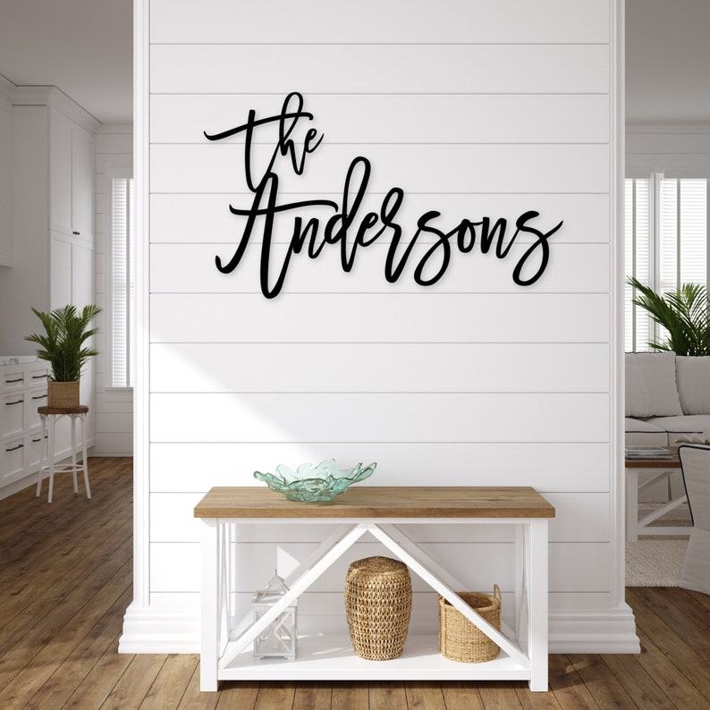 Personalized Family Name Sign Create a Unique Backdrop for Your Special Day