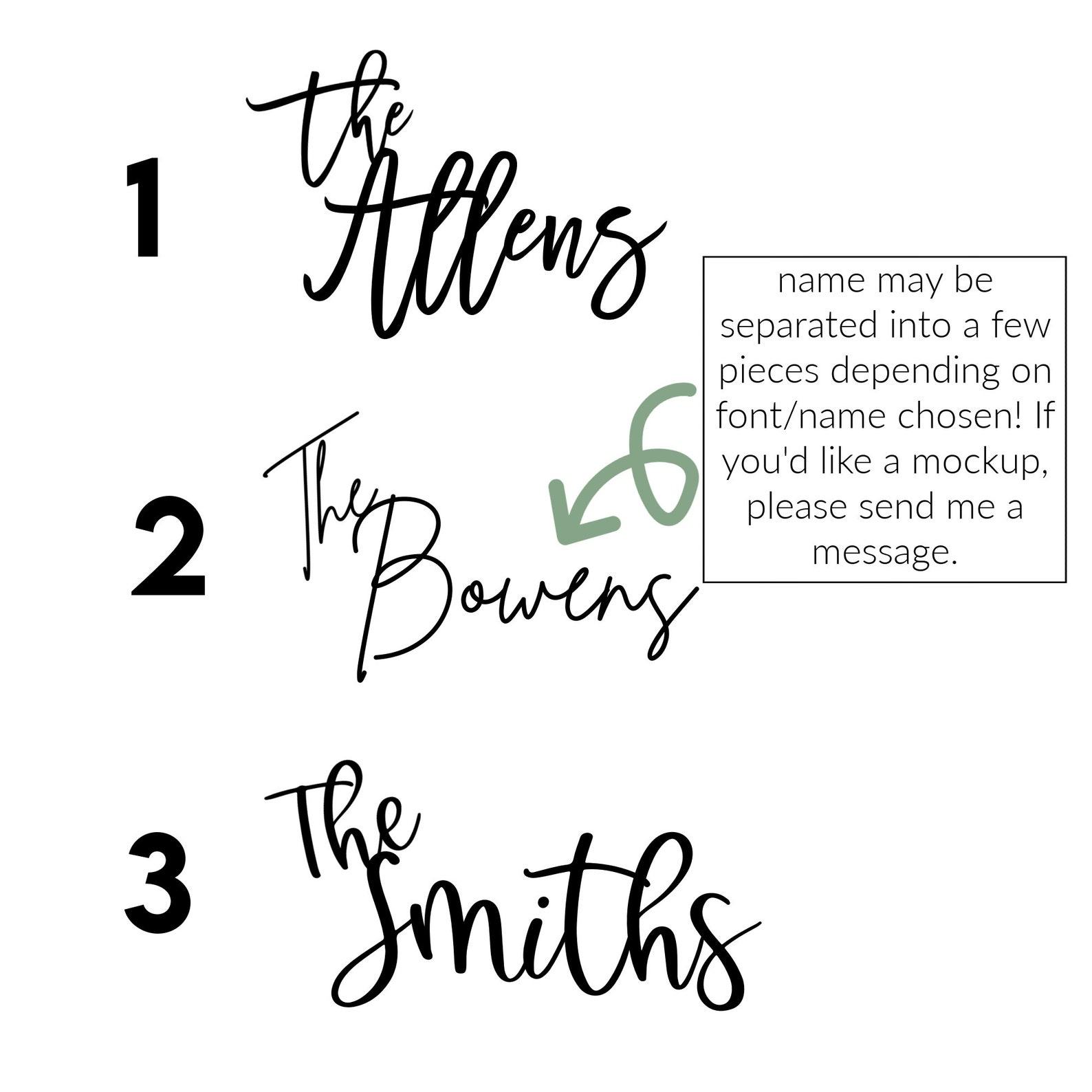 Personalized Family Name Sign Create a Unique Backdrop for Your Special Day