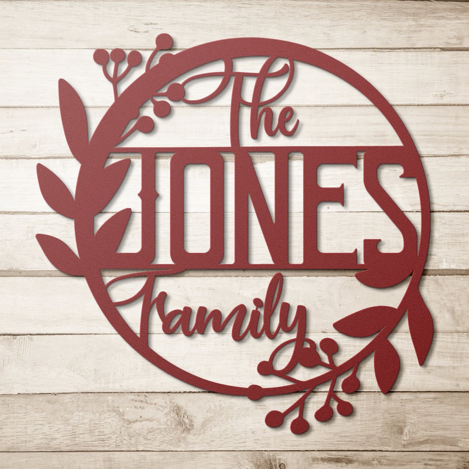 Personalized Family Name Welcome Sign A Timeless Keepsake for Your Home
