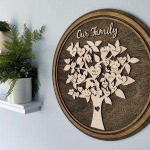 Personalized Family Tree Wall Art A Timeless Keepsake for Cherished Memories