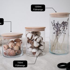 Personalized Farewell Item Engraved Glass Storage Jar with Wooden Lid for Cherished Colleague