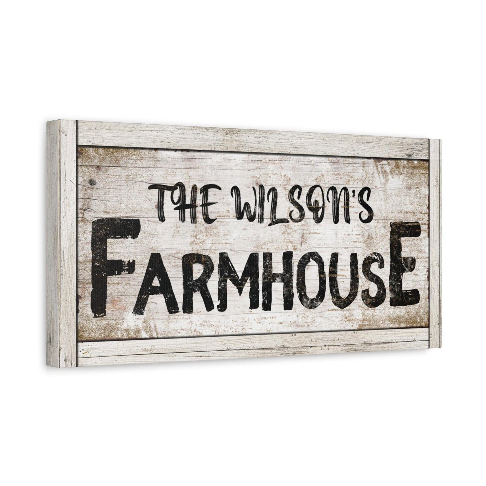 Personalized Farmhouse Charm Rustic Wall Art for a Cozy Abode