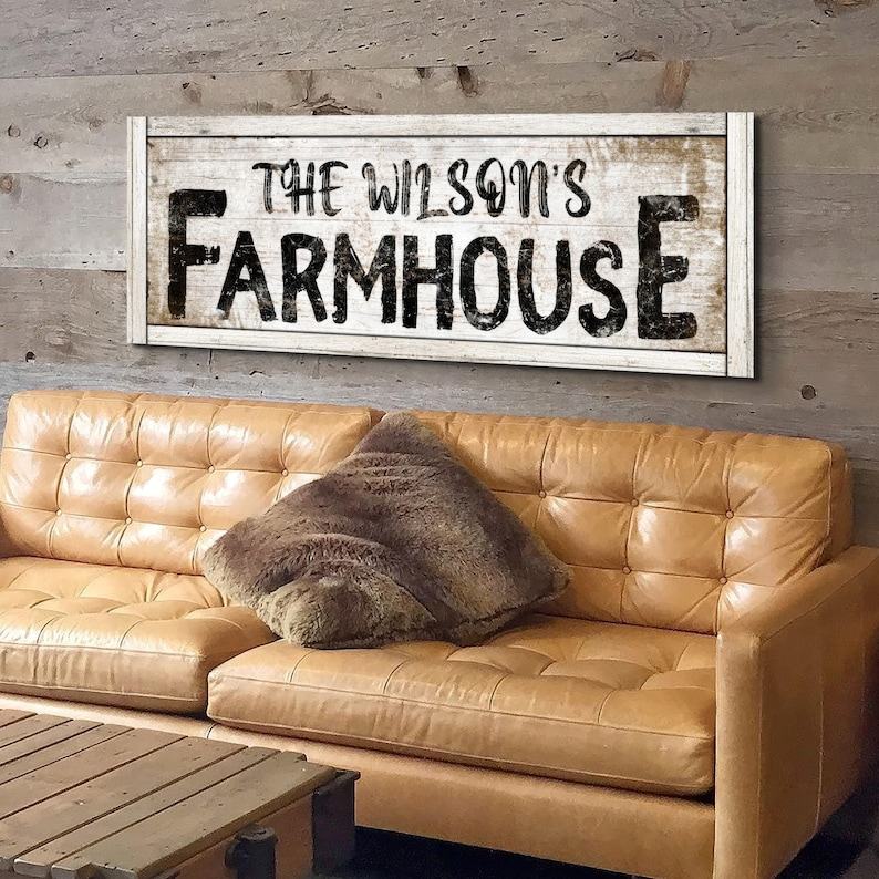 Personalized Farmhouse Charm Rustic Wall Art for a Cozy Abode