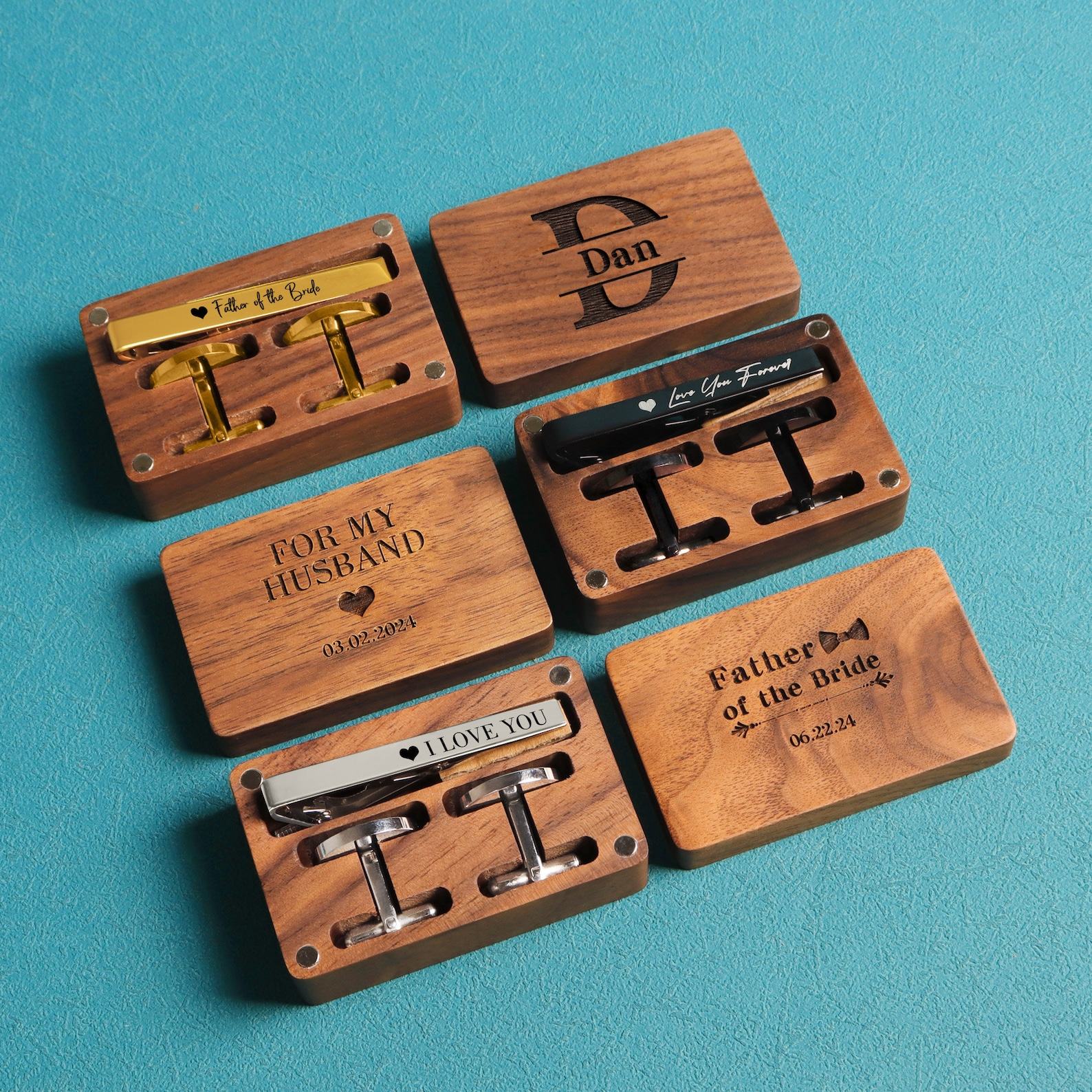 Personalized Father of the Bride Cufflinks A Timeless Keepsake for the Special Day