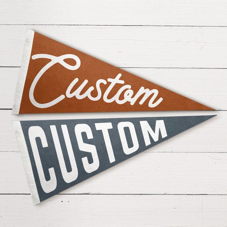 Personalized Felt Pennant Flag Create a Unique Touch for Your Space