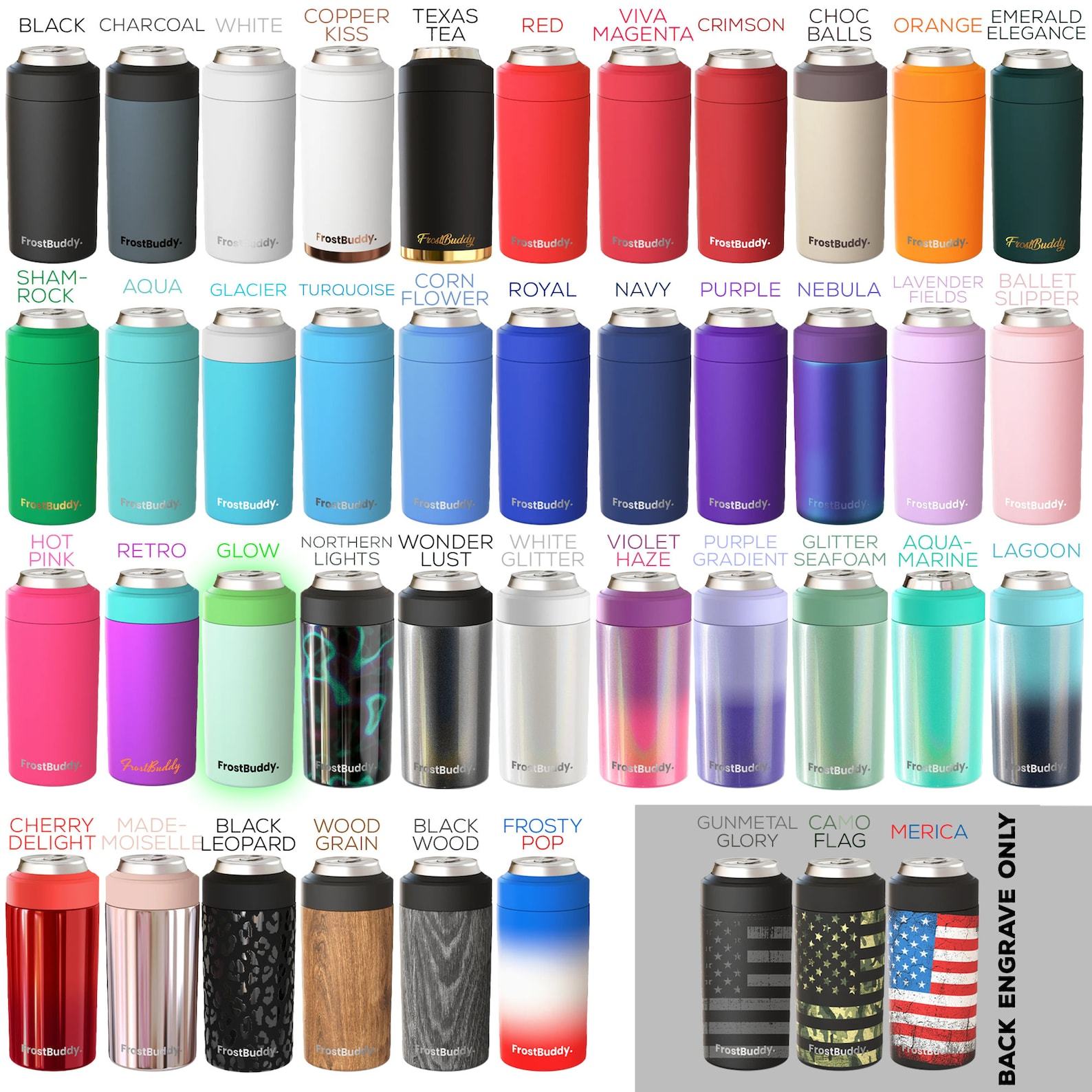 Personalized FrostBuddy The Ultimate 6-in-1 Beverage Holder with FREE Laser Engraving