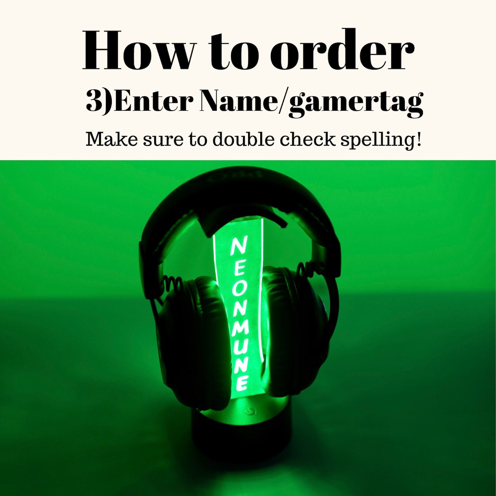 Personalized Gamer’s Haven Illuminate Your Gaming Zone with a Custom Headphone Stand and 3D Night Light