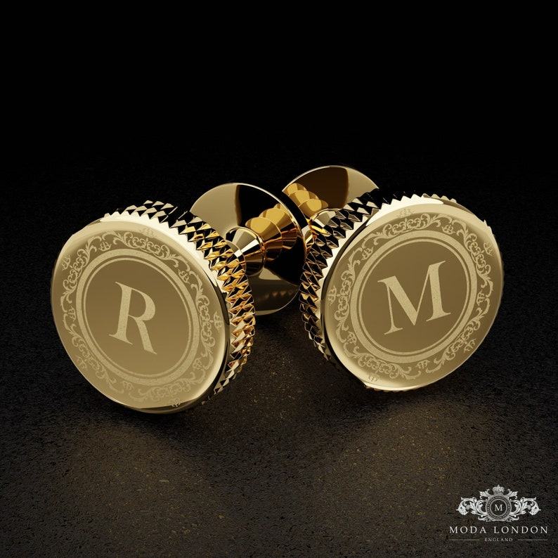 Personalized Gold Cufflinks Elevate Your Style with Unique Jewelry