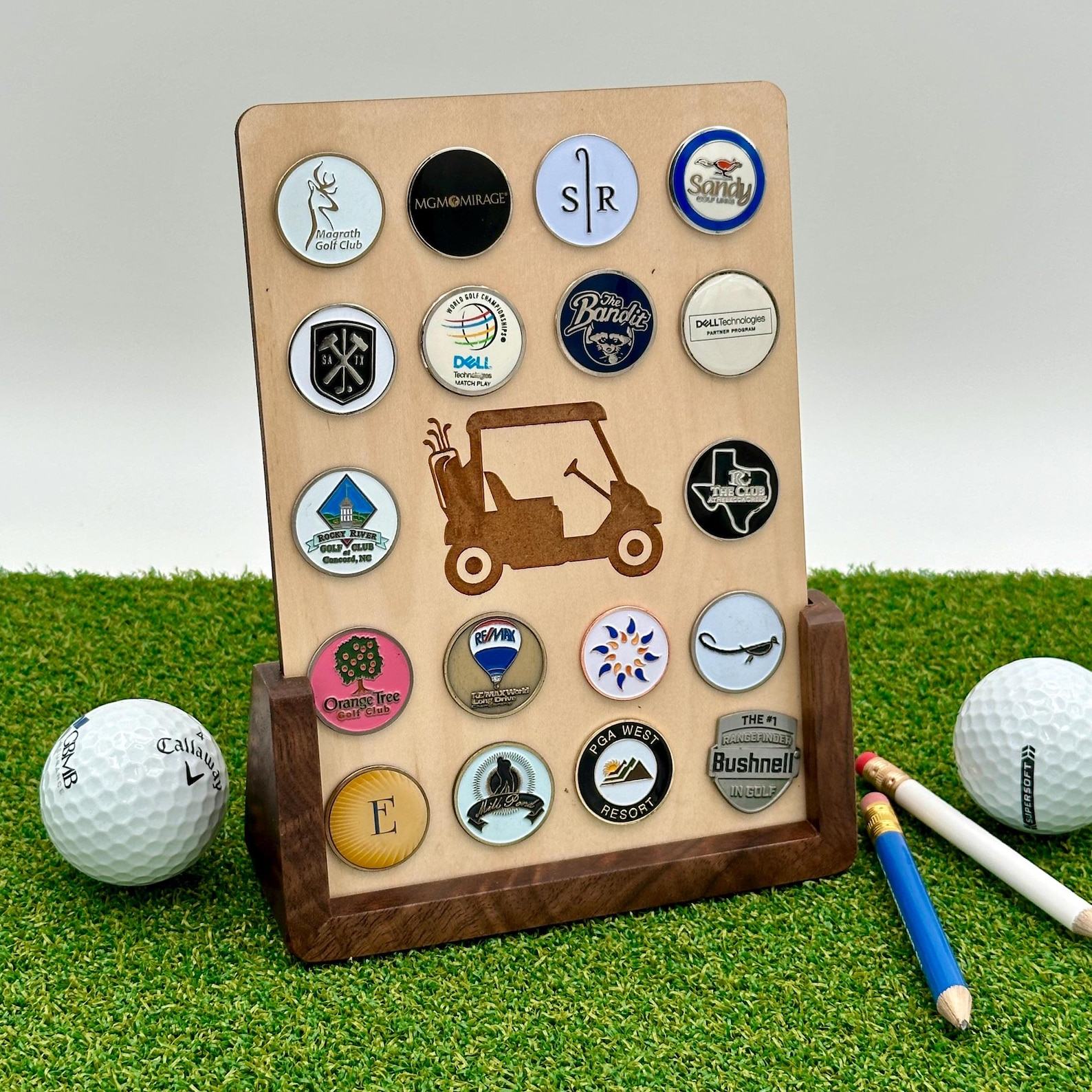 Personalized Golf Ball Marker Display The Interesting  Item for Golf Enthusiasts