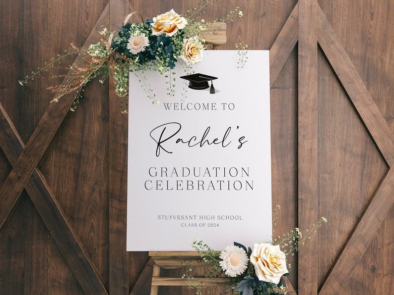 Personalized Graduation Welcome Sign Celebrate Your Grad’s Triumph