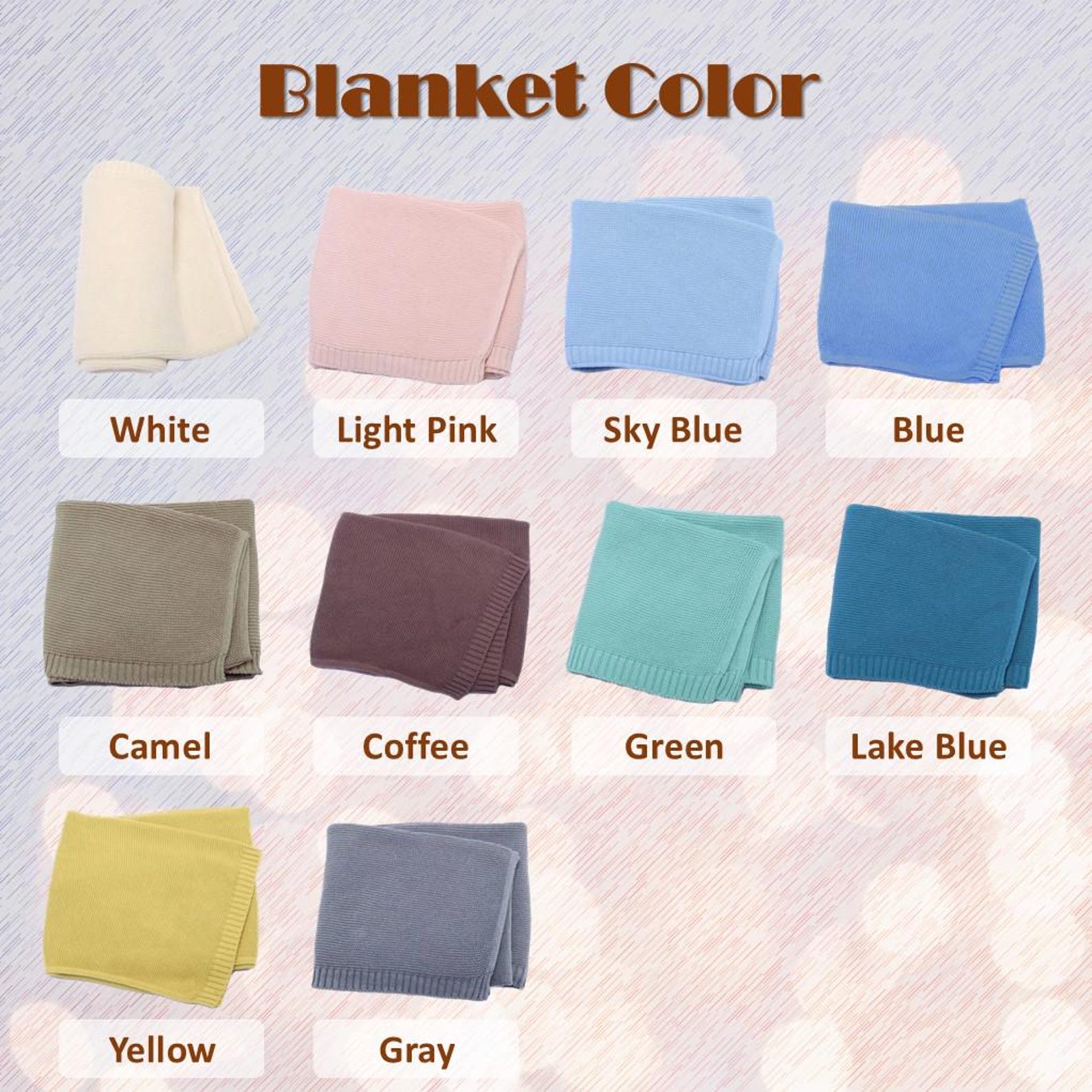 Personalized Hand-Embroidered Knit Baby Blanket A Cherished Keepsake for Your Little One