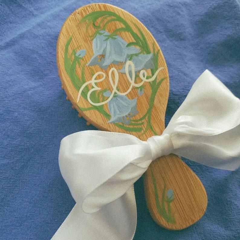 Personalized Handcrafted Keepsake Hairbrush A Cherished Item for Little Ones